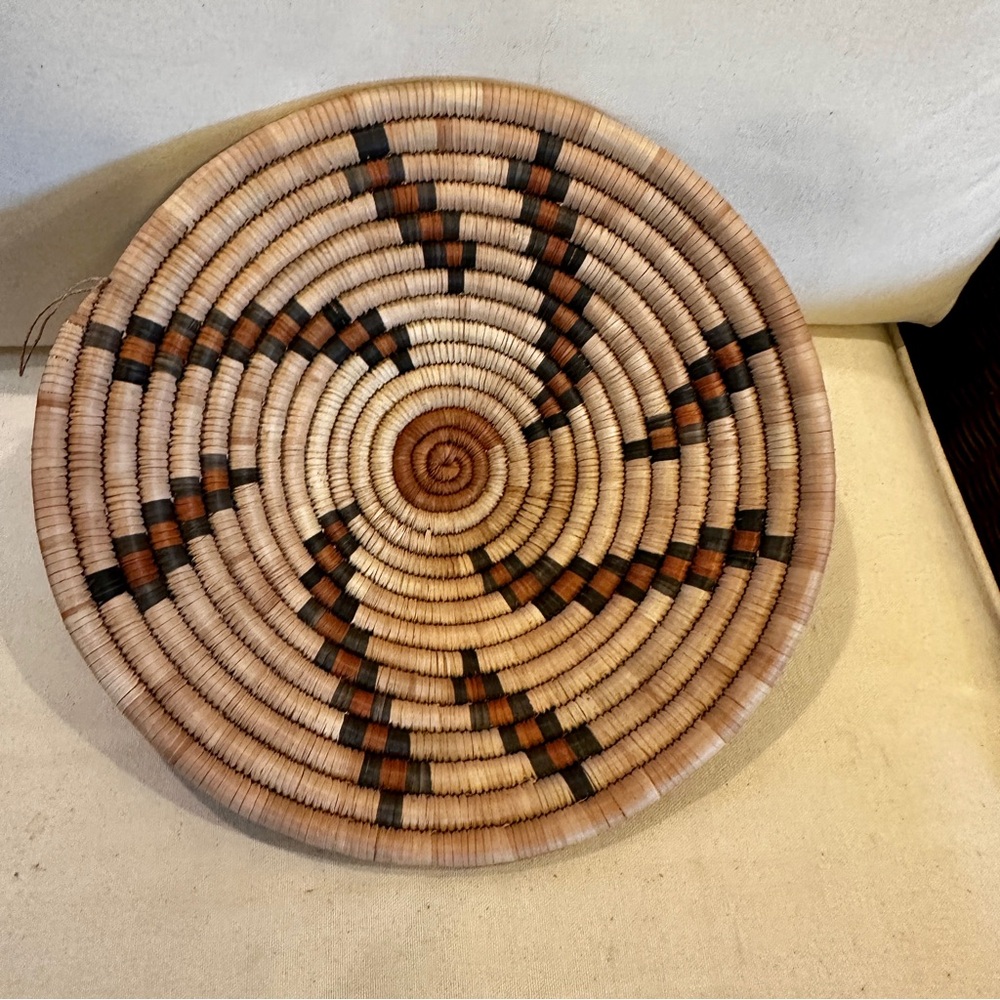 NWT Zambia, Africa Handmade Basket. Made by the Lozi people of southern Africa